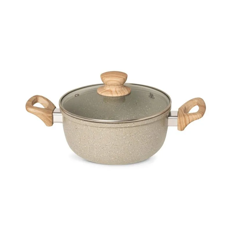 Caçarola Oster 5,5l Cerâmica Marble Cinza Dust