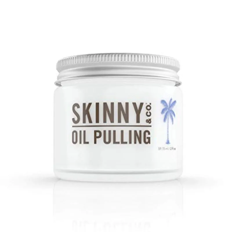 Skinny &amp; Co. 100% Óleo Cru Puxando Óleo De Coco De Hortelã-pimenta F