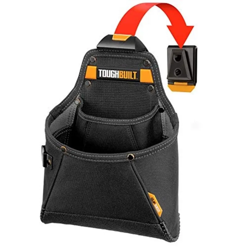 ToughBuilt - Bolsa de ferramentas de fornecimento - Organizadora multi-bolso, Heavy Duty, Deluxe Premium Quality, Durável - (ClipTech Hub patenteado & Cintos de Trabalho) - (TB-CT-05)