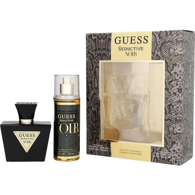 Água De Cheiro Feminino Guess Seductive Noir Edt Spray 75 Ml&amp;fragrance Mist 125
