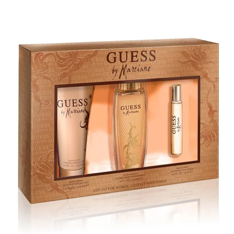 Perfume Guess By Marciano Edp 100ml, Conjunto De Presente De 3 Peças Para Mulheres
