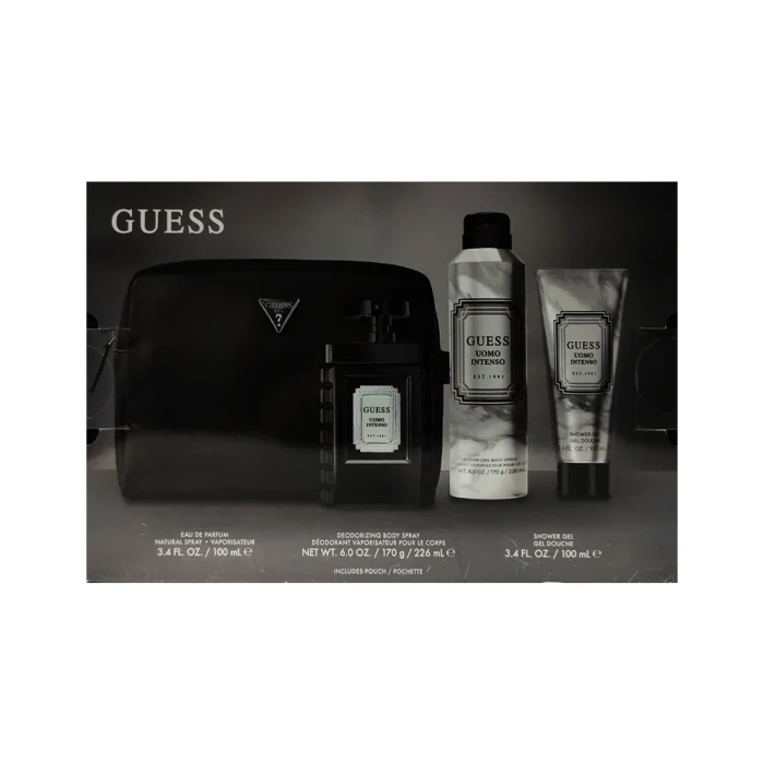 Guess Uomo Intenso Man Set Eau De Parfum & Body Spray 226ml & Sg & Pouch 100ml 100ml