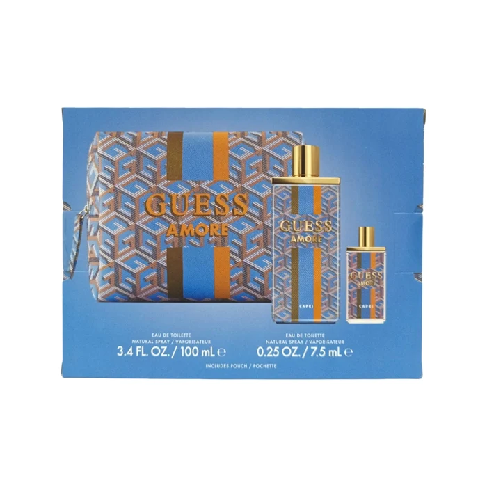 Guess Amore Capri Unisex Set Eau De Toilette & Eau De Toilette 7.5ml & Pouch 100ml 100ml