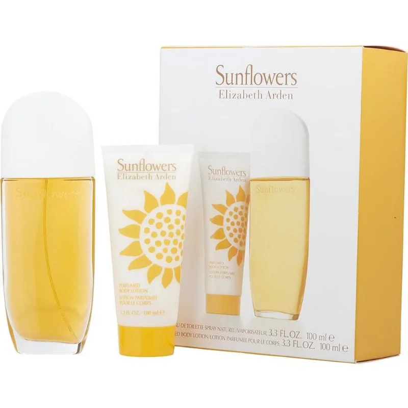 Perfume Feminino Elizabeth Arden Sunflowers Edt Spray 100 Ml &amp; Loção Corporal