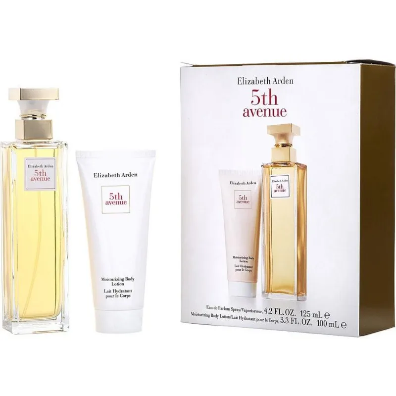 Perfume Feminino Elizabeth Arden Fifth Avenue EDP Spray 125 Ml&Loção Corporal 100