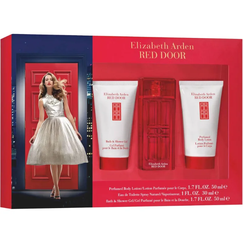 Elizabeth Arden Kit Red Door Feminino (eau De Toilette 30ml + Loção Corporal 50ml + Gel De Banho 50ml)