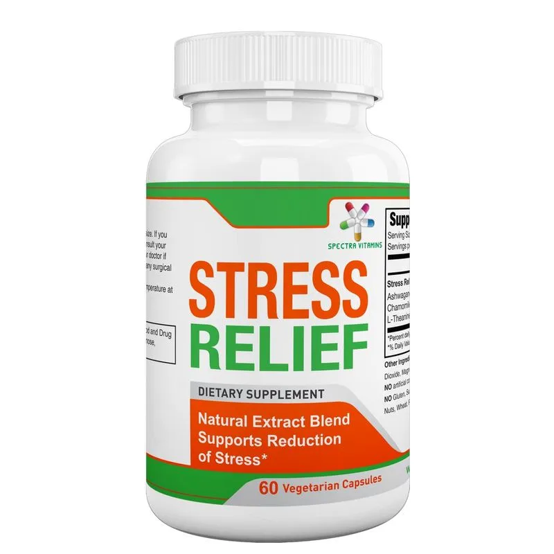 Spectra Vitaminas Alívio do Stress com Ashwagandha, 60 cápsulas.