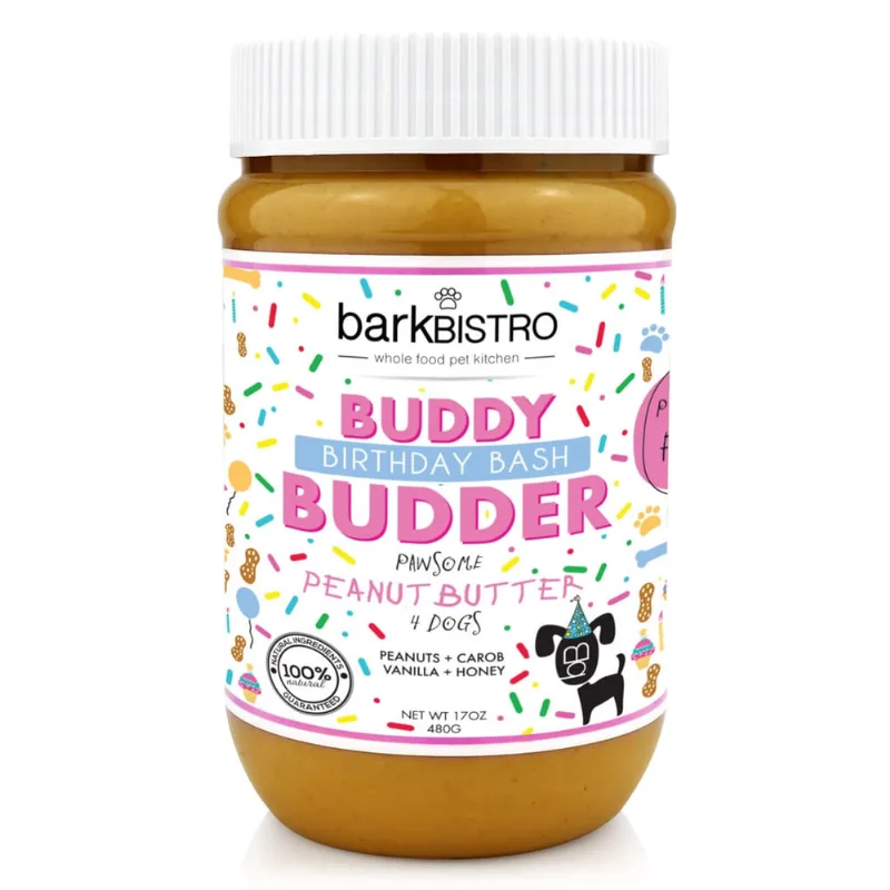 Manteiga de amendoim para cães buddy budder Bark Bistro Birthday Bash 500