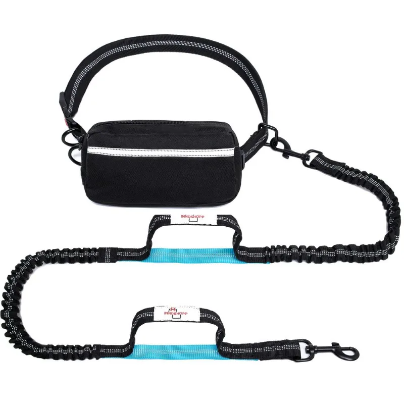 Coleira De Cachorro Hands Free Innoshopp Com Bolsa Com Zíper Para Grandes,