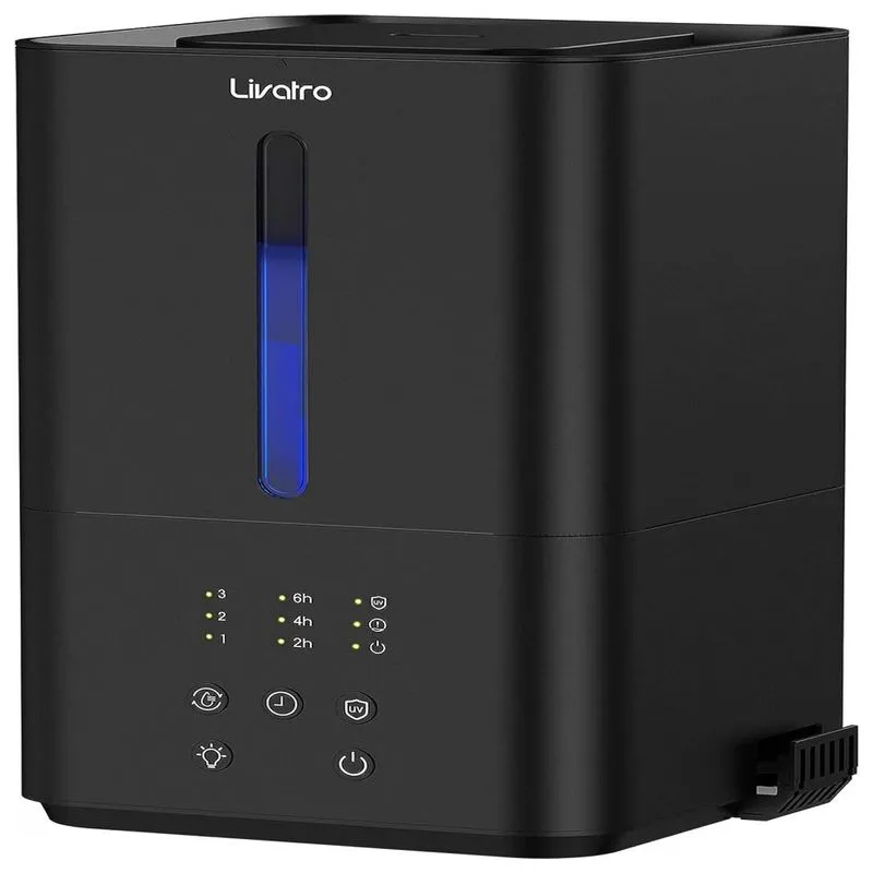 Umidificador Ultrassônico Portátil 4.5l Com Aromaterapia, Até 45h, Área 35m2, 110v, Livatro, Preto