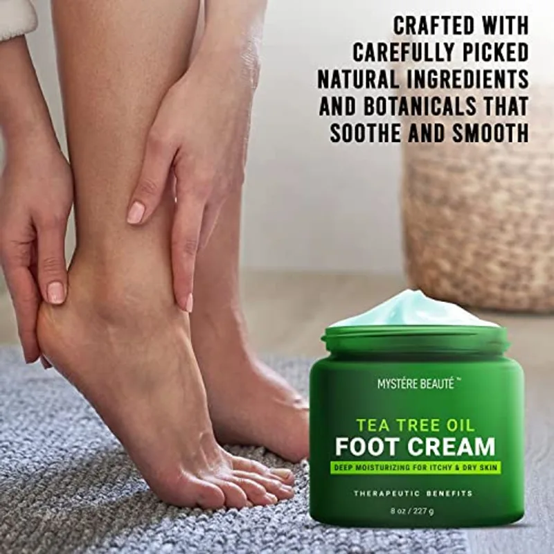 Mystére Beauté Tea Tree Oil Foot Cream, Atletas Tea Tree
