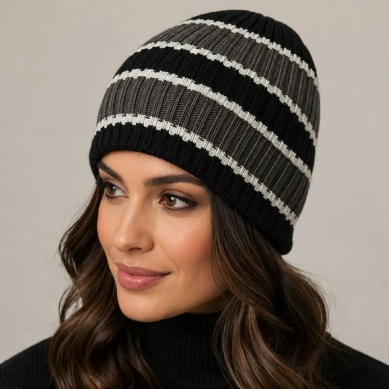 Touca Gorro Inverno Poliéster Adulto Unissex Tamanho Único Preto