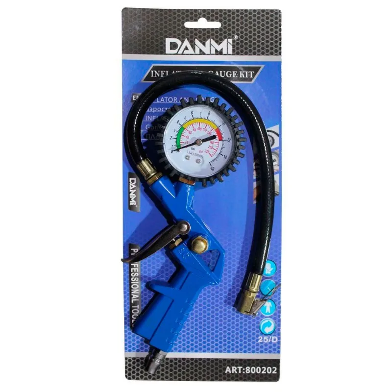 Pistola Calibradora De Pneus Com Manômetro Danmi®