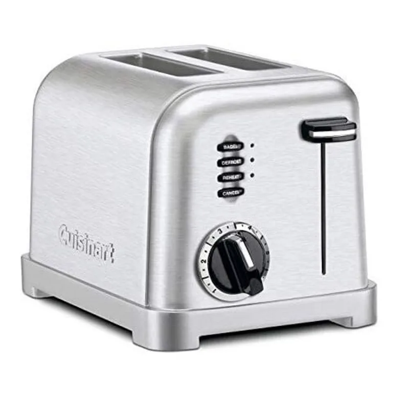 Torradeira Elétrica Cuisinart Inox 2 Fatias Fendas Largas