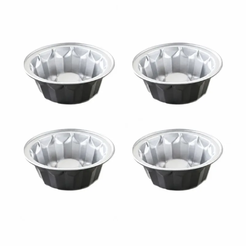 CONJUNTO CUISINART 4 MINI BUNDTS EM AÇO INOX ANTIADERENTE CMBM-4BNT