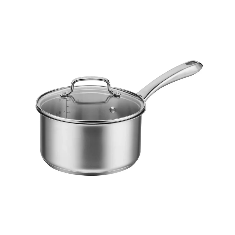 Classic 2.5qt Stainless Steel Saucepan with Cover - 831925-18 Open Box
