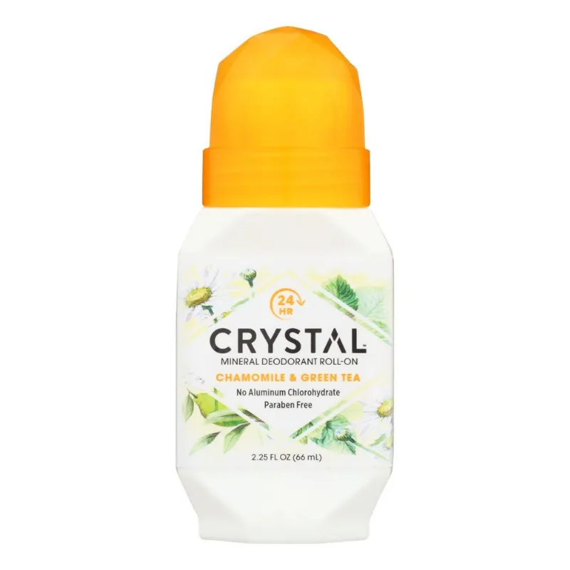 Desodorante Crystal Essence Mineral Roll-on Camomile Green Tea