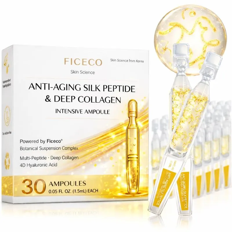 Sérum Ficeco Silk Peptide Lifting Antienvelhecimento 30 Ml Com Colágeno
