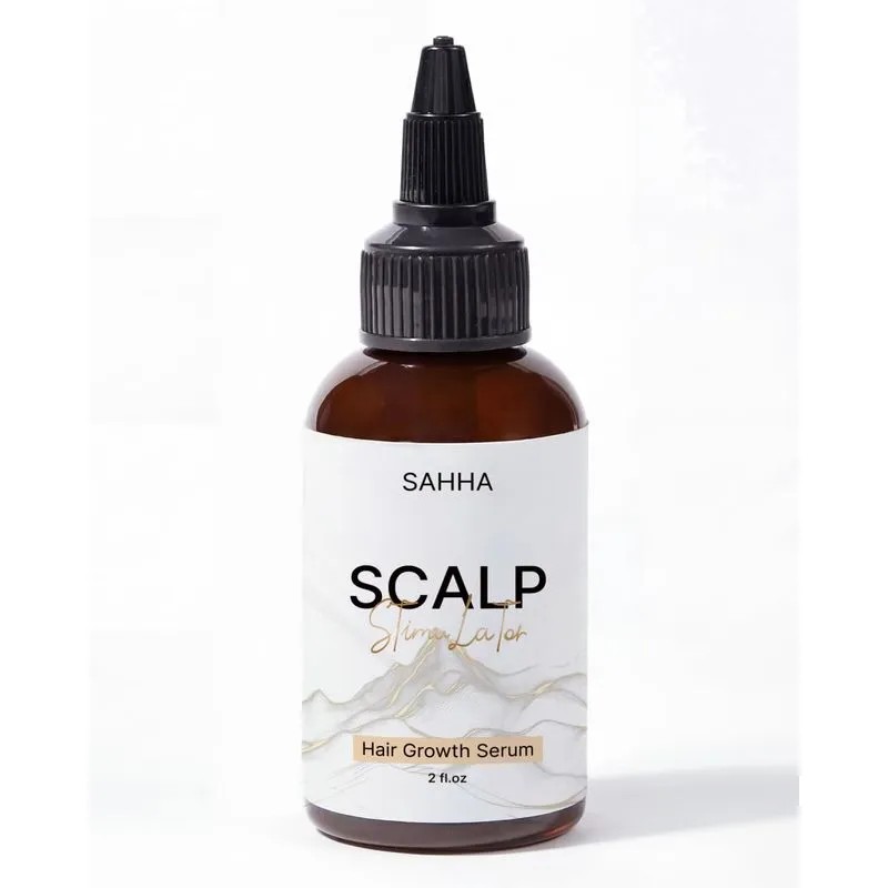 Estimulador De Couro Cabeludo Com Óleo De Crescimento Capilar Sahha 60ml Para Todos Os Cabelos