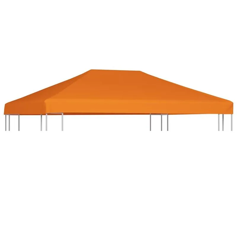 Tampa Superior De Gazebo, Revestimento De Pvc De Poliéster Resistente Vidaxl, Laranja