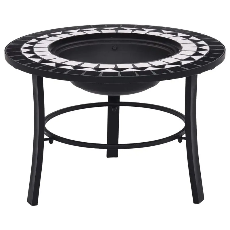 Tigela De Pátio Portátil De Cerâmica Mosaic Fire Pit Lareira Ao Ar Livre