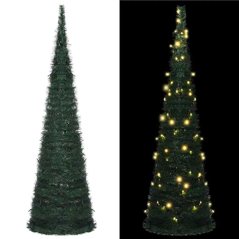 Cordão Pop-up Vidaxl Para Árvore De Natal Com Luzes Led De 1,5 M Verde