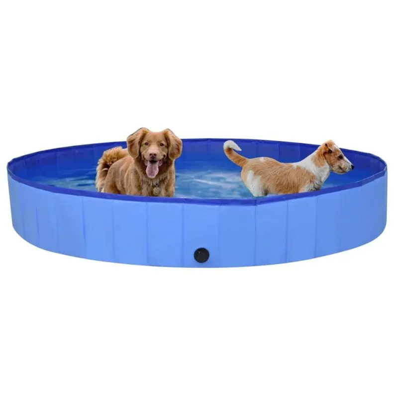 Piscina Para Perros Plegable De Pvc Duradera Vidaxl 200 Cm X 30 Cm
