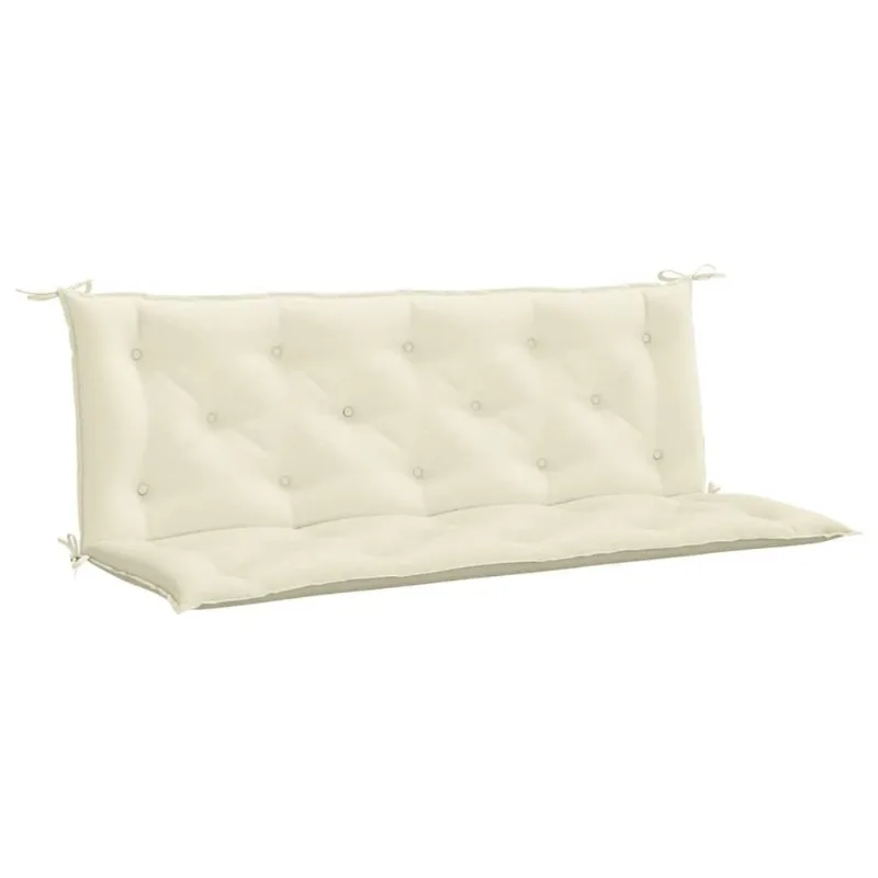 Almofadas De Banco De Jardim Ao Ar Livre Vidaxl Cream White, Conjunto De 2