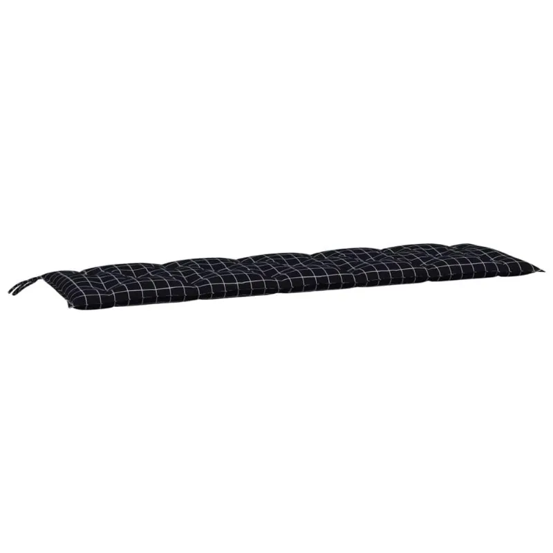 Almofada De Banco De Jardim Vidaxl Polyfabric 70,9 X 19,7 X 2,8 Cm Preta