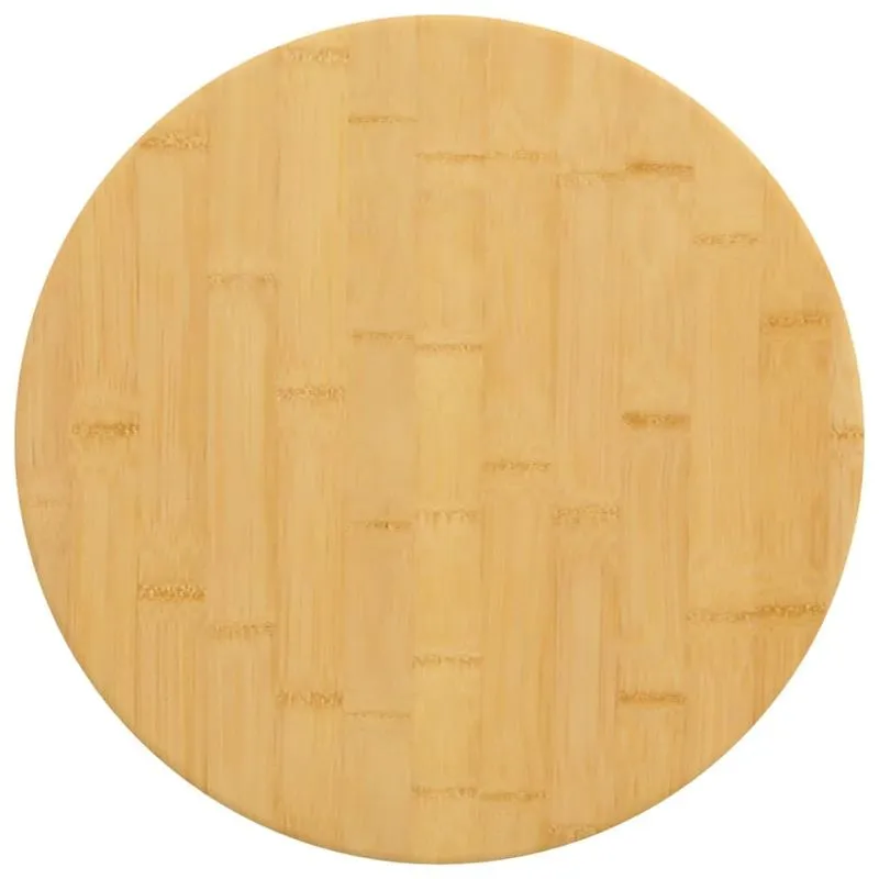 Tampo De Mesa Vidaxl Bamboo Durável Versátil Fácil De Limpar 40 Cm