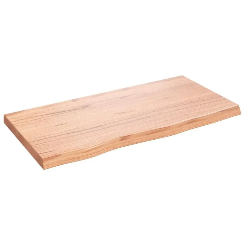 Bancada Vidaxl Madeira De Carvalho Maciça Castanho Claro 80-160x40cm