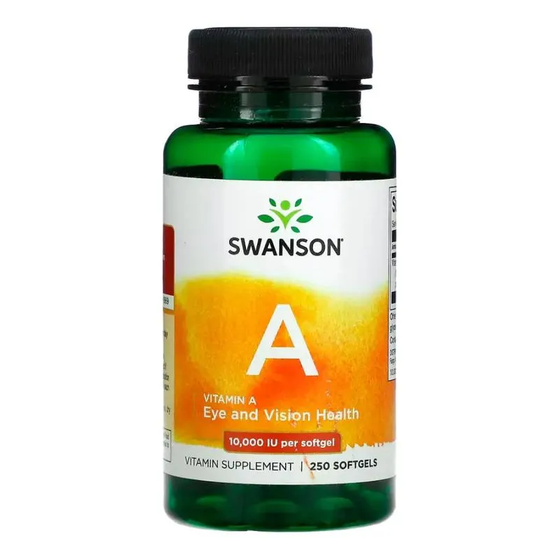 Vitamina A 10000ui (250 Softgels) - Swanson
