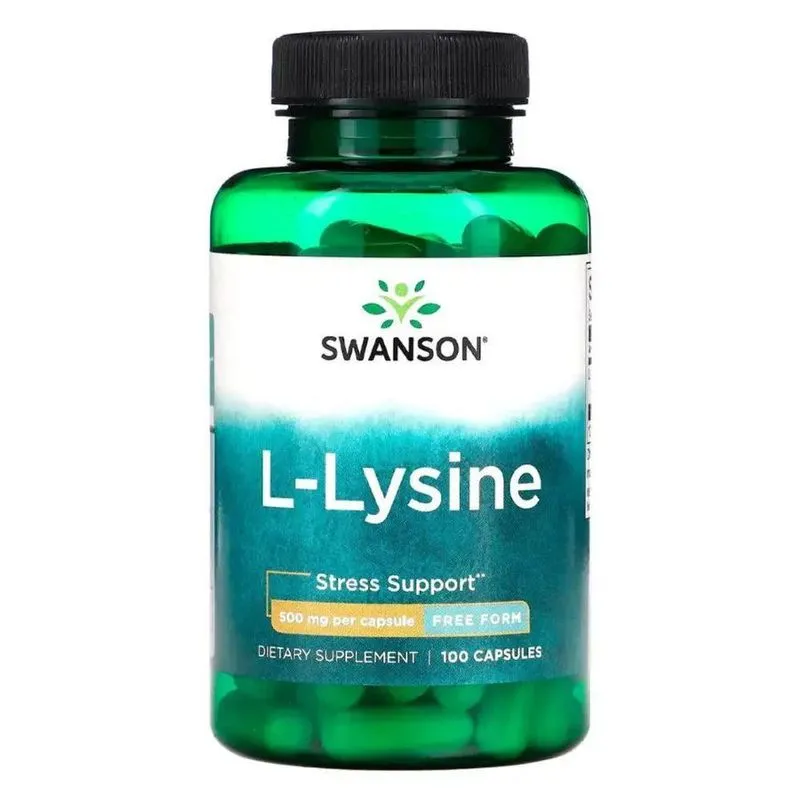 L-lysine Free Form 500 Mg (100 Capsules) - Swanson