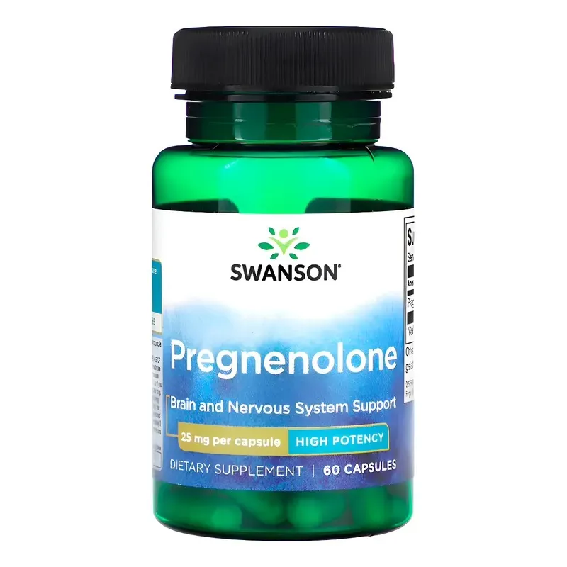 Pregnenolone 25 Mg (60 Capsules) - Swanson