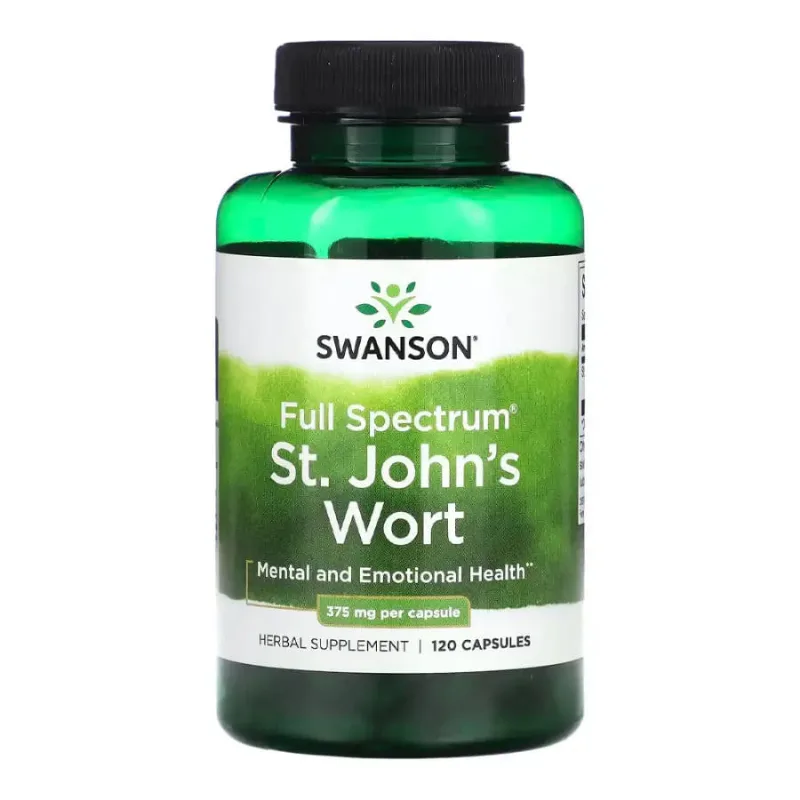 Full Spectrum St. John's Wort 375mg (120 Capsules) - Swanson