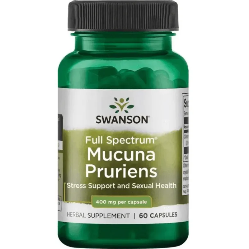 Swanson Mucuna Pruriens Velvet Bean 400mg 60caps Importado