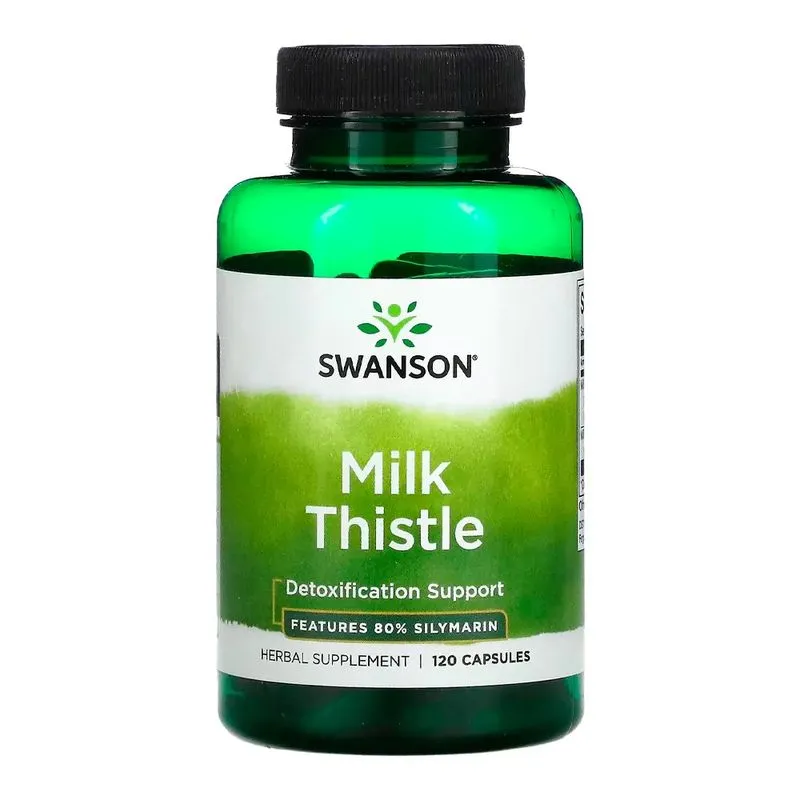 Milk Thistle 80% Silymarin (120 Capsules) - Swanson