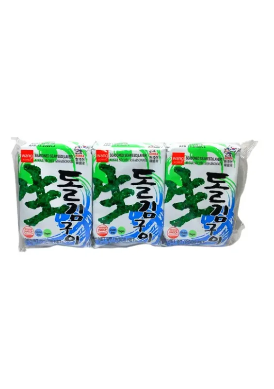 Alga Marinha Temperada Ajinori Dol Kim 7g 3p Wang Coréia do Sul