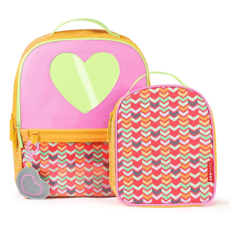 Mochila e Lancheira Kids Coração Skip Hop