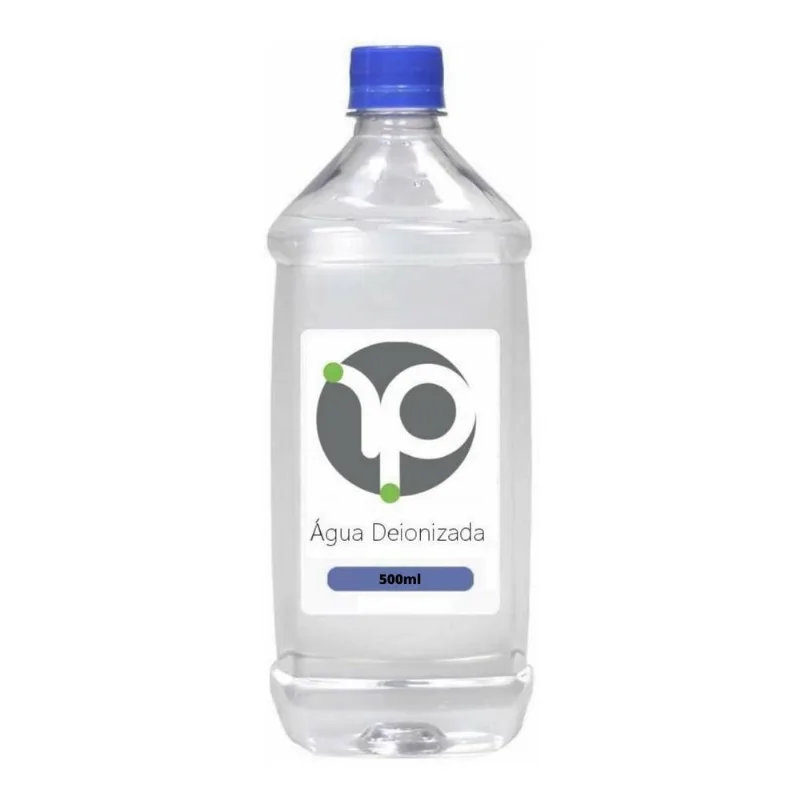 Água Deionizada Desmineralizada Ultra Pura 500 Ml