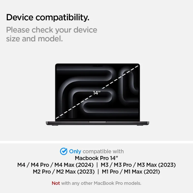 Protetor De Tela Spigen Glastr Slim Para Macbook Pro 14