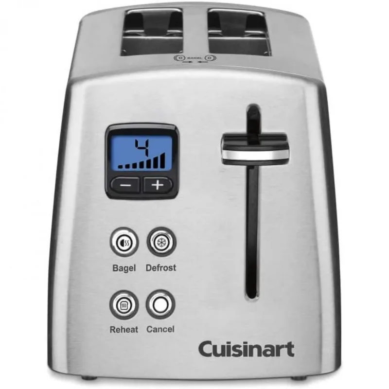 Torradeira Elétrica Cuisinart CPT 415, 2 Fatias, Aço Inoxidável, Prateado 110V