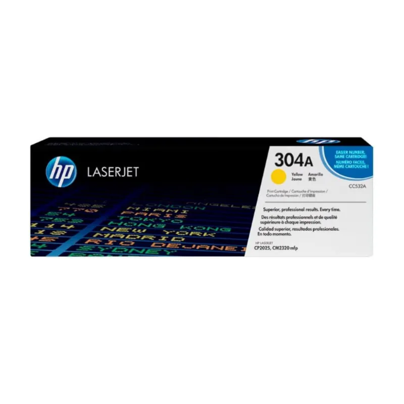 Toner hp CC532A 304A Amarelo CP2025DN CM2320N CM2320NF Original 2.8k
