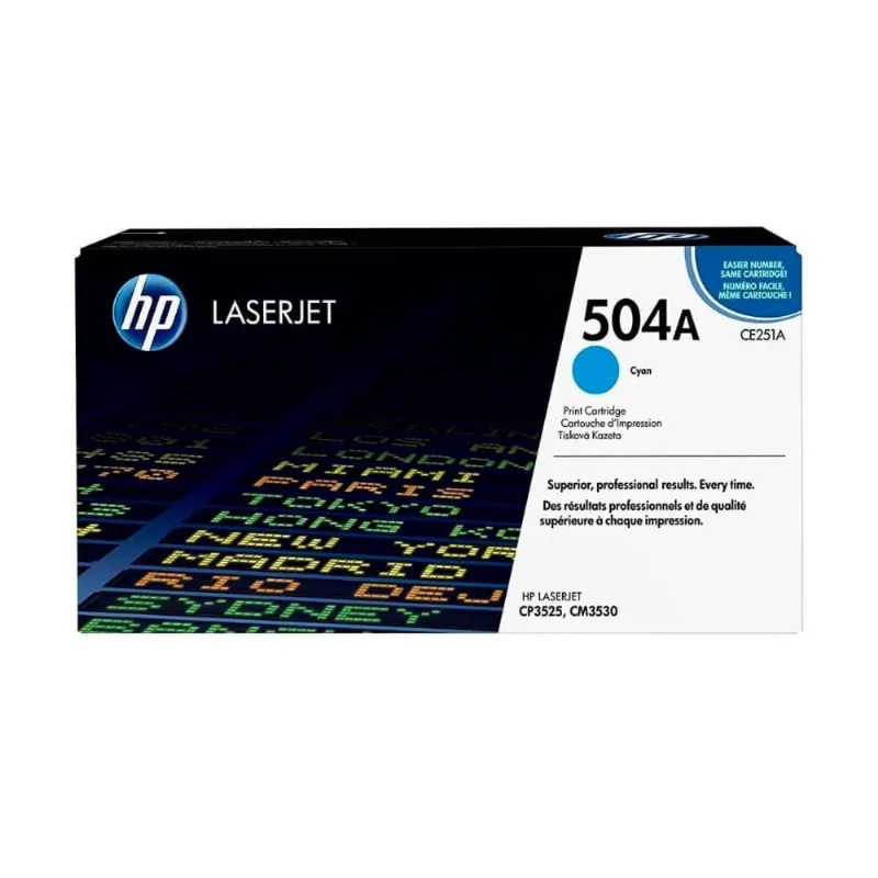 Toner hp CE251A 504A Ciano CP3525DN CP3525N CP3525X CM3530FS Original 5k