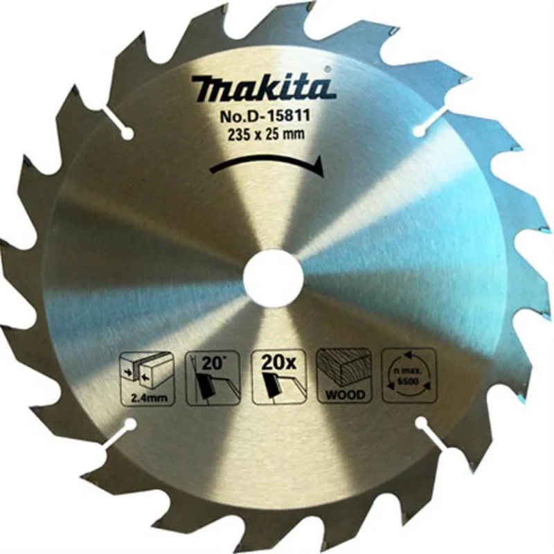 Lâmina De Serra Para Madeira 235x25mm 20 Dentes - D-15811 - Makita Makita