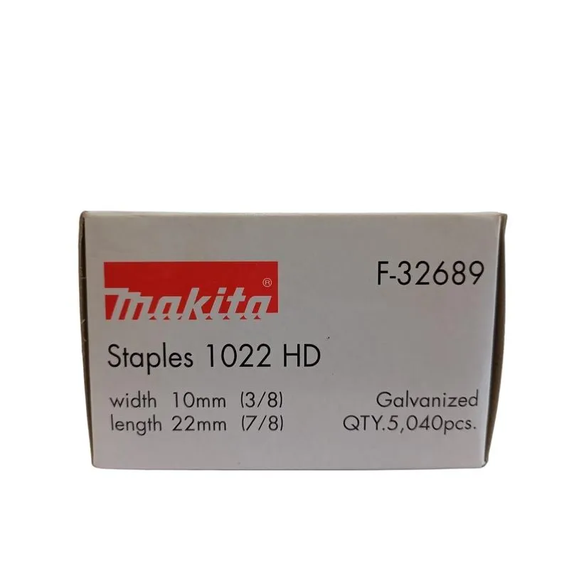 Grampo 10x22mm 1022hd 5040un F32689 Makita Grampeador Dst