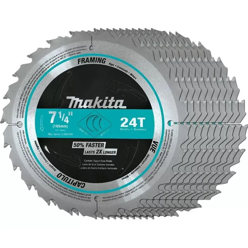 Lâmina De Serra Circular Makita 7-1/4 24 Dentes Furo 5/8