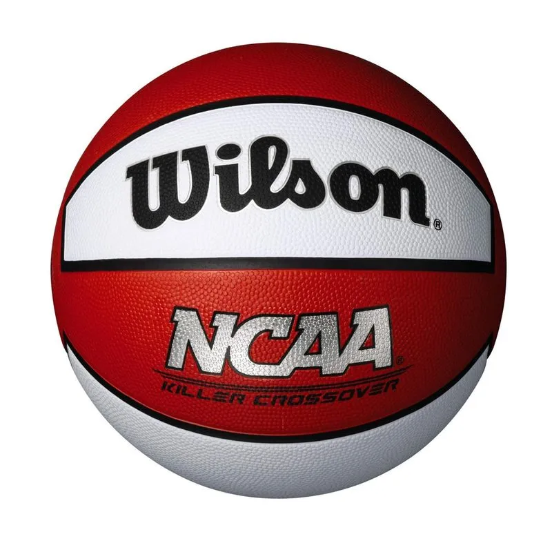Wilson ncaa Killer Crossover Basketball - Vermelho/Branco, Tamanho 7 - 29,5