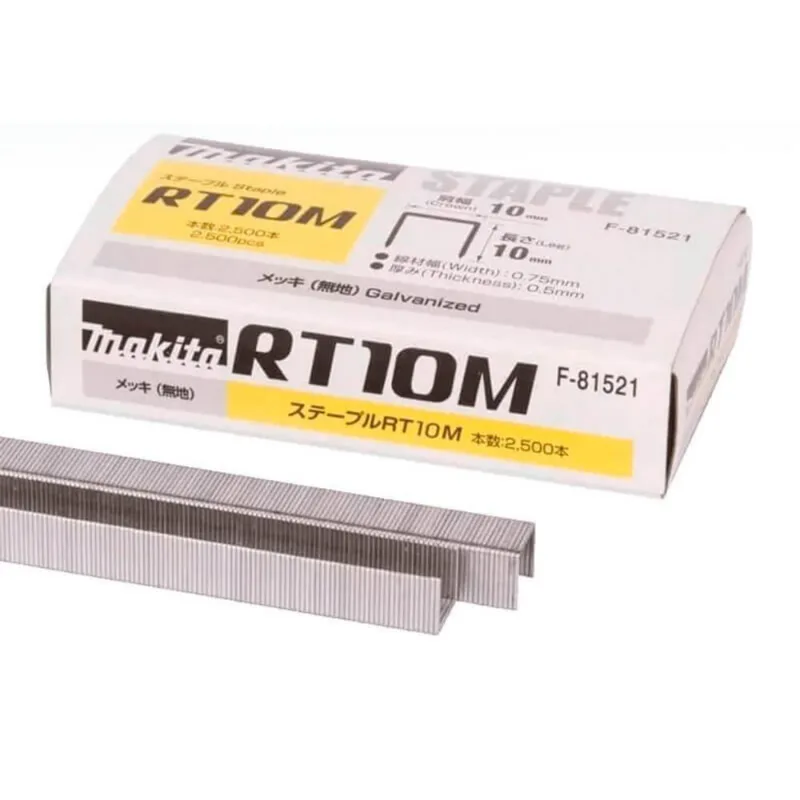 Grampo 10mm para Grampeador a Bateria Caixa 1500 Makita F-81521