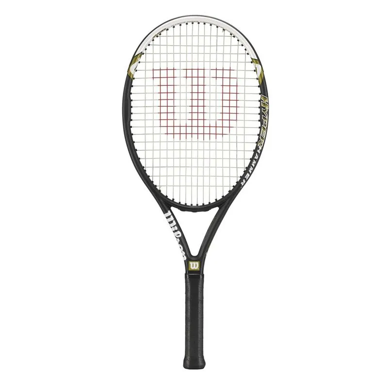 Wilson Hyper Hammer 5.3 Raquete de Tênis Recreativo Adulto - Grip Tamanho 4 - 4 1/2, Preto/Branco/Verde